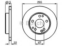 Disc frana 0 986 478 525 BOSCH pentru Mercedes-benz E-class Mercedes-benz Limuzina Mercedes-benz Kombi Mercedes-benz Coupe Mercedes-benz Cabriolet