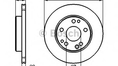 Disc frana 0 986 478 525 BOSCH pentru Mercede