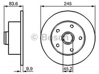 Disc frana 0 986 478 759 BOSCH pentru Audi A4