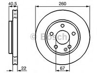 Disc frana 0 986 478 875 BOSCH pentru Mercedes-benz A-class