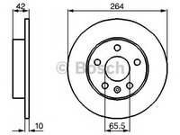 Disc frana 0 986 478 884 BOSCH pentru Opel Astra Opel Zafira