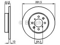 Disc frana 0 986 478 889 BOSCH pentru Rover Cabriolet Rover 200 Rover 400 Rover 25 Rover 45 Rover Coupe