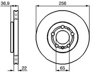 Disc frana 0 986 478 988 BOSCH pentru Seat Ibiza Skoda Octavia Vw Golf Skoda Fabia Skoda Roomster Seat Toledo Vw Polo Seat Leon Audi A2 Seat Cordoba