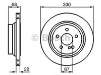 Disc frana 0 986 479 042 BOSCH pentru Mercedes-benz Cls Mercedes-benz E-class Mercedes-benz Glk-class