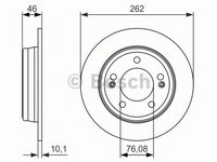 Disc frana 0 986 479 052 BOSCH pentru Hyundai I30 Hyundai Elantra Hyundai Fluidic Kia Cee d Kia Pro cee d Kia Soul Hyundai Veloster Hyundai Kona