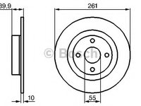 Disc frana 0 986 479 128 BOSCH pentru Mazda 323 Mazda Etude Mazda Familia