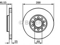 Disc frana 0 986 479 157 BOSCH pentru Vw Passat Skoda Superb