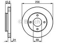 Disc frana 0 986 479 187 BOSCH pentru Mitsubishi Colt Mitsubishi Mirage