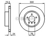 Disc frana 0 986 479 216 BOSCH pentru Bmw Seria 3 Bmw Z4 Bmw Seria 1