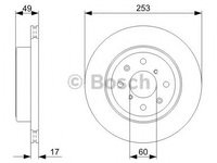 Disc frana 0 986 479 370 BOSCH pentru Opel Agila