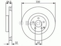 Disc frana 0 986 479 415 BOSCH pentru Mercedes-benz E-class Mercedes-benz Sl