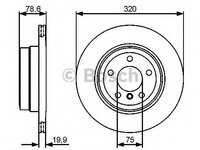 Disc frana 0 986 479 442 BOSCH pentru Bmw X5 Bmw X6