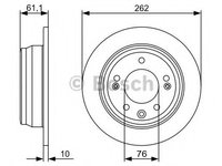 Disc frana 0 986 479 508 BOSCH pentru Kia Cee d Kia Pro cee d Kia Sportage Hyundai Ix35 Hyundai Tucson Hyundai I30