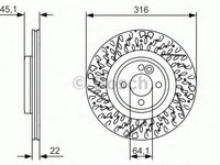 Disc frana 0 986 479 583 BOSCH