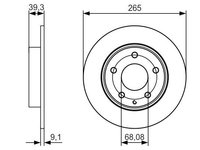 Disc frana 0 986 479 C26 BOSCH pentru Mazda 3 Mazda Cx-3