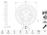 Disc frana 0 986 479 E36 BOSCH