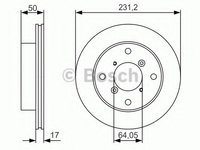 Disc frana 0 986 479 R96 BOSCH