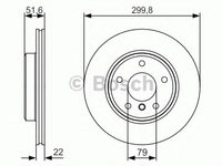 Disc frana 0 986 479 S32 BOSCH pentru Bmw Seria 3