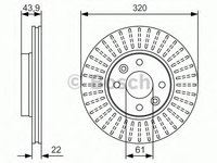 Disc frana 0 986 479 S90 BOSCH pentru Renault Kangoo Dacia Lodgy Renault Clio Mercedes-benz Citan Dacia Dokker