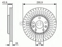 Disc frana 0 986 479 S93 BOSCH pentru Renault Megane Renault Gran Renault Latitude Renault Laguna