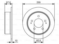 Disc frana 0 986 479 U21 BOSCH