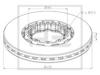 Disc frana (06625410A PETERS ENNEPETAL)