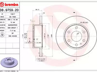 Disc frana 08 9759 20 BREMBO pentru Iveco Daily