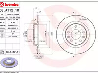 Disc frana 08 A112 11 BREMBO pentru Mazda 6 Mazda Premacy Mazda Atenza Mazda Mx-5