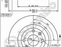 Disc frana 09 4626 20 BREMBO pentru Renault 21