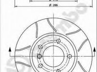 Disc frana 09 5390 77 BREMBO pentru Bmw Seria 3 Bmw Z3 Bmw Z4