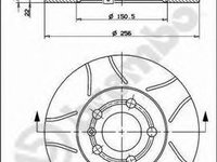 Disc frana 09 7011 75 BREMBO pentru Seat Ibiza Audi A3 Skoda Praktik Skoda Roomster Skoda Octavia Vw Golf Audi A1 Skoda Fabia Vw Bora Vw Jetta Seat Toledo Vw Polo Vw Vento Seat Leon Audi A2