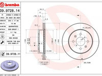 Disc frana 09 9728 11 BREMBO