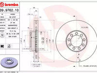 Disc frana 09 9762 10 BREMBO pentru Iveco Daily