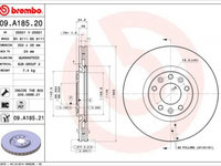 Disc frana 09 A185 21 BREMBO