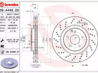 Disc frana 09 A448 21 BREMBO pentru Mercedes-benz C-class Mercedes-benz Clk Mercedes-benz Slk