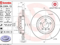 Disc frana 09 C404 13 BREMBO pentru Bmw Seria 6 Bmw Seria 7 Bmw Seria 5