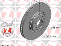 Disc frana 100 1231 20 ZIMMERMANN pentru Audi 100 Audi A8