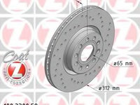 Disc frana 100 3300 52 ZIMMERMANN pentru Vw Passat Seat Alhambra Seat Leon Vw Touran Vw Caddy Skoda Octavia Skoda Laura Skoda Superb Vw Jetta Vw Vento Vw Sharan Audi A3 Vw Golf Skoda Yeti Audi Tt Audi A1 Vw Tiguan Vw Eos