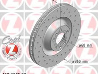 Disc frana 100 3305 52 ZIMMERMANN pentru Audi A8 Audi A6 Vw Phaeton