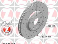 Disc frana 100 3331 52 ZIMMERMANN pentru Audi Q5 Audi A5 Audi A4