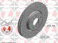 Disc frana 100 3355 52 ZIMMERMANN pentru Audi A7 Audi A6 Audi Q5 Audi A5 Audi A4