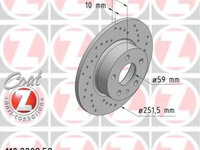 Disc frana 110 2208 52 ZIMMERMANN pentru Alfa romeo 164 Alfa romeo 168 Alfa romeo 156 Alfa romeo 147