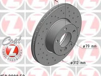 Disc frana 150 2900 52 ZIMMERMANN pentru Bmw Seria 1 Bmw Seria 3 Bmw X1 Bmw Seria 4 Bmw Seria 2