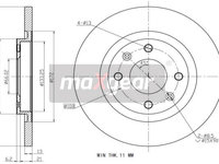 Disc frana 19-0843 MAXGEAR pentru CitroEn Berlingo Peugeot Partner Peugeot Ranch Peugeot Grand CitroEn C3 CitroEn C2 CitroEn C-elysee Peugeot 301 CitroEn C4