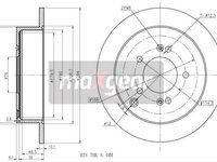 Disc frana 19-1860 MAXGEAR pentru Hyundai Trajet Hyundai Santa Hyundai Tucson Kia Sportage Hyundai Ix35