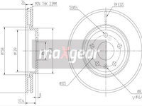 DISC FRANA 19-2334 MAXGEAR pentru Chevrolet Aveo Chevrolet Sonic Chevrolet Cruze Opel Astra