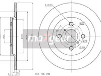 Disc frana 19-2477 MAXGEAR pentru Toyota Vitz Toyota Yaris Toyota Yarisvitz