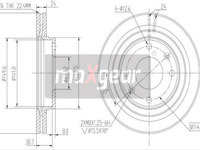 DISC FRANA 19-2502 MAXGEAR pentru Hyundai Avante Hyundai Elantra