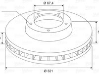 Disc frana 197811 VALEO pentru Opel Insignia