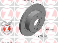 Disc frana 200 2523 20 ZIMMERMANN pentru Nissan Leaf Nissan X-trail Nissan Dualis Nissan Qashqai Renault Koleos Nissan Juke